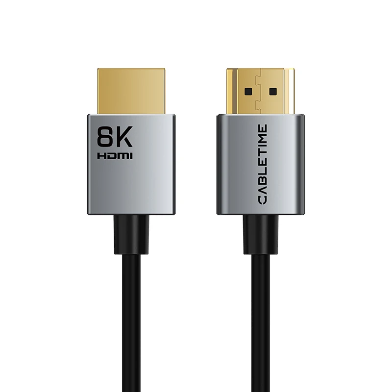 CABLETIME 8K Slim HDMI 2.1 Kabel HDMI do HDMI 8K@60Hz 4K@120Hz Rozdzielczość Ultra HD Szerokość 3,8mm do laptopa Lenovo Dell — zdjęcie produktu 7