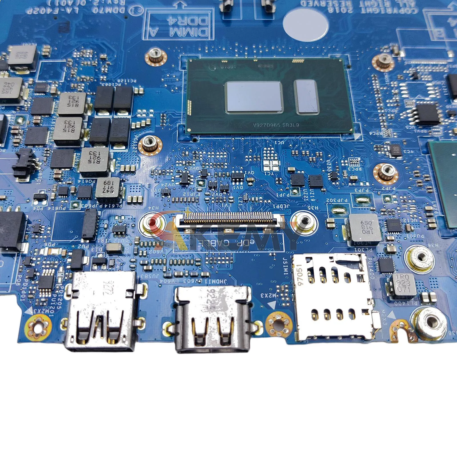 เมนบอร์ดโน้ตบุ๊ค LA-F401P สำหรับ Dell Latitude E5490 i3 i5 i7 รุ่นที่ 7 และ 8 เมนบอร์ด 0C08DH 0M71FV 0NJFT2 08KN1W ผ่านการทดสอบ 100%