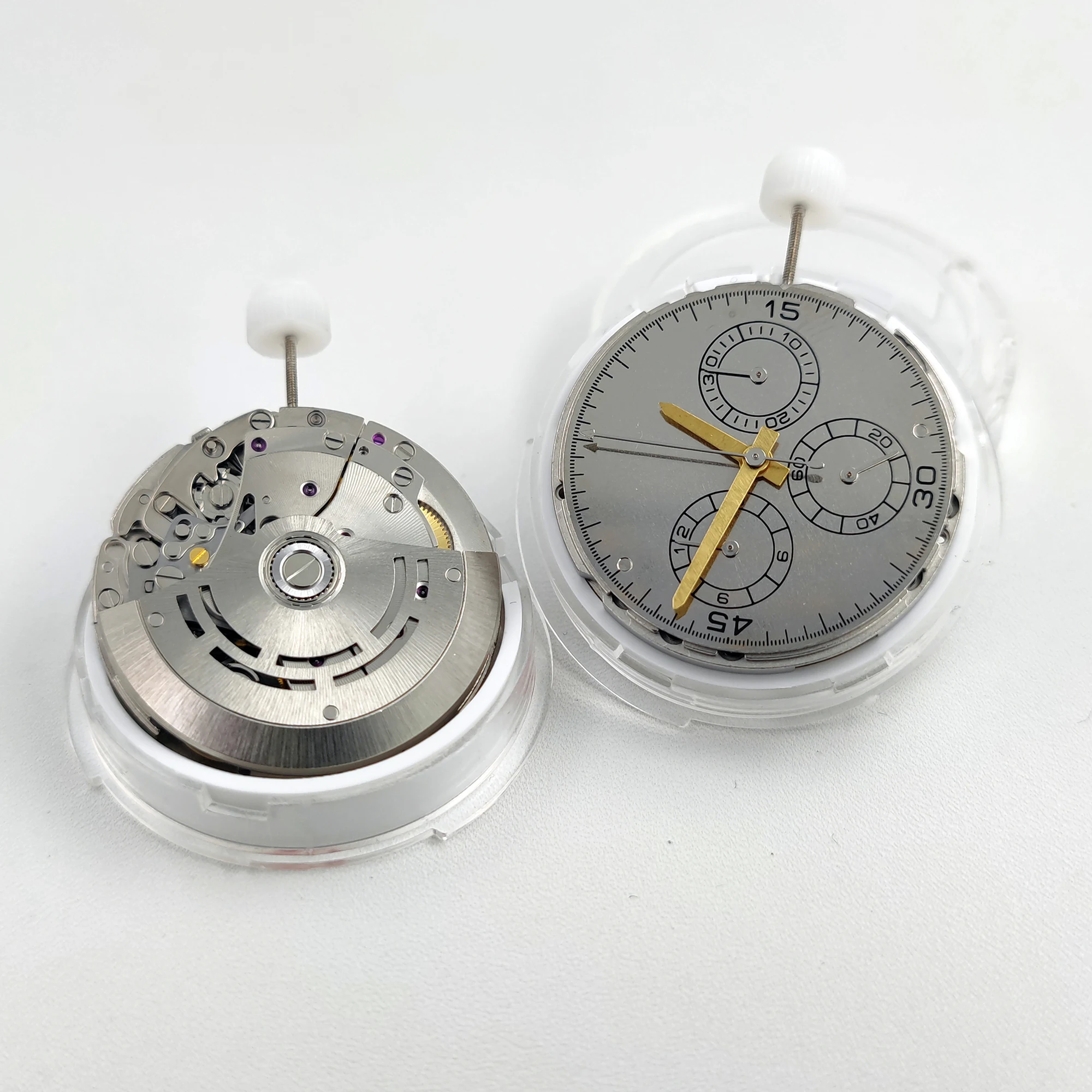 New Dandong 7750 Mechanical Movement 6-hands No calendar Shanghai 7750 Movement Watch Modification Movement Replace Parts view 4