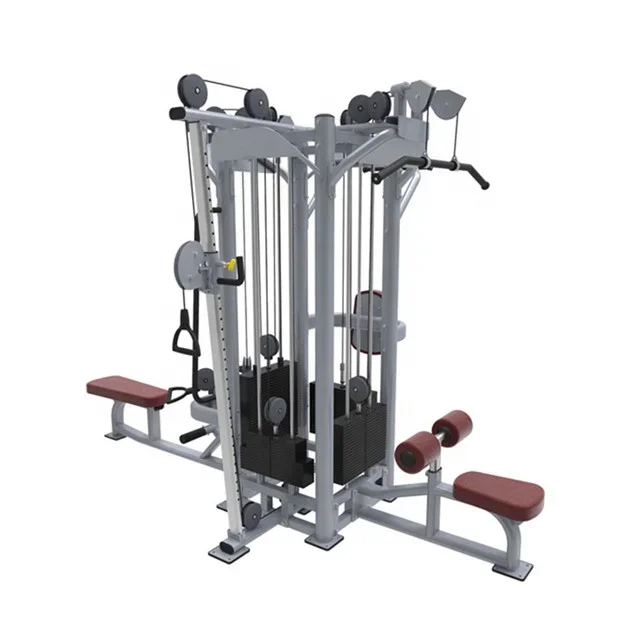 Gym Machine Multi Functional Gym Equipment Machine 4 Station Gym For Home Use