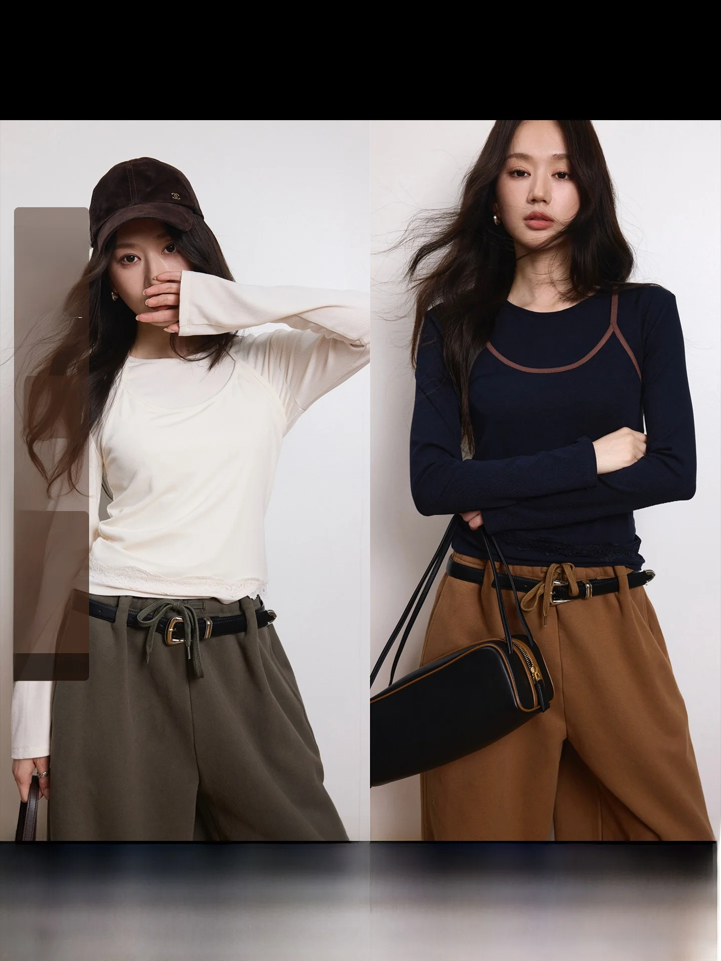 

Комплект из двух предметов Camelux: корейская футболка Slim Fit с бретельками и топ на бретельках Pure Desire в корейском стиле для женщин