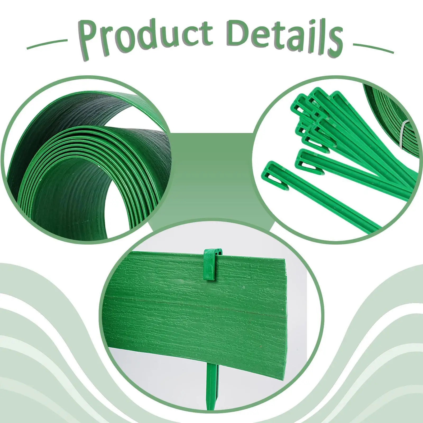 Garden Edging Border Accessory Garden Edging Coil for Yard Landscaping Patio