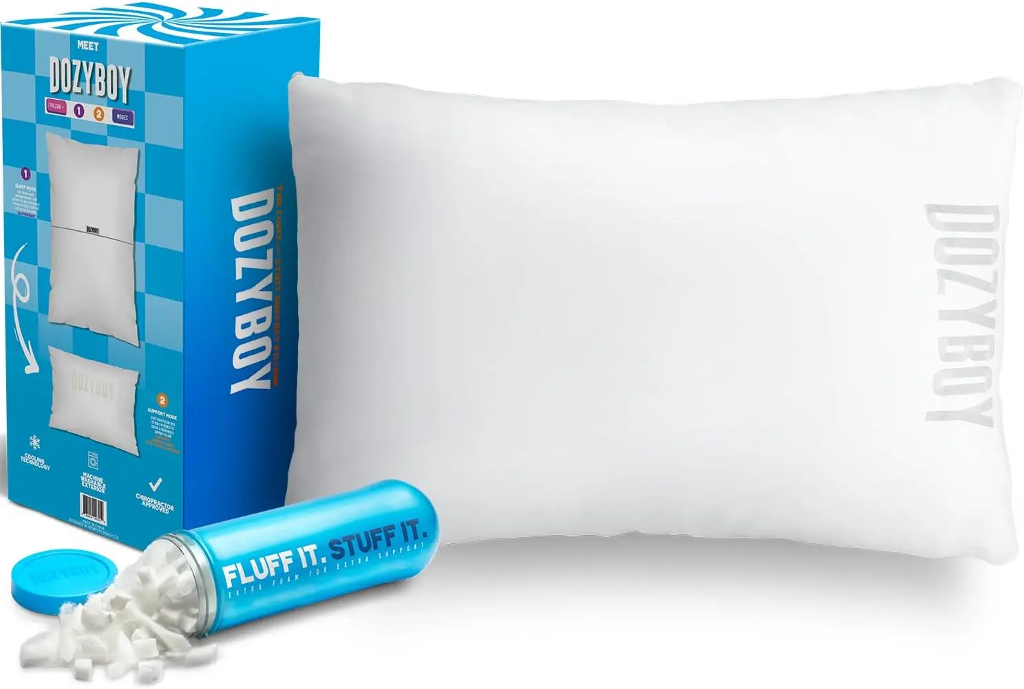 

Queen Size Memory Foam Pillow, Adjustable Loft for Neck and Back Support, Cooling Bed Pillow for Side and Back Sleepers