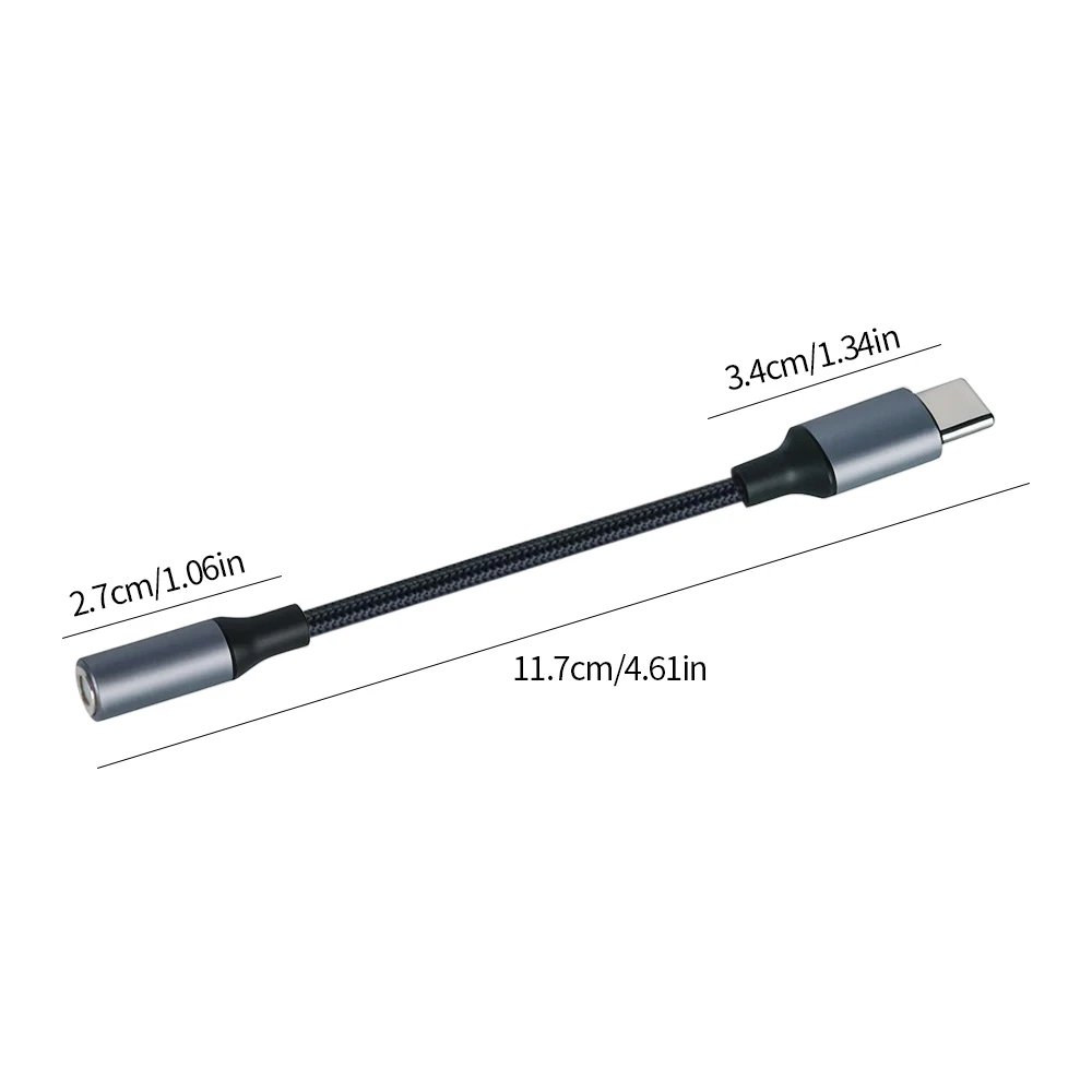 

USB Type C To 3.5mm Aux Adapter Type-c 3 5 Jack Audio Cable Earphone Cable Converter for Mobile Audio Adapter Cable