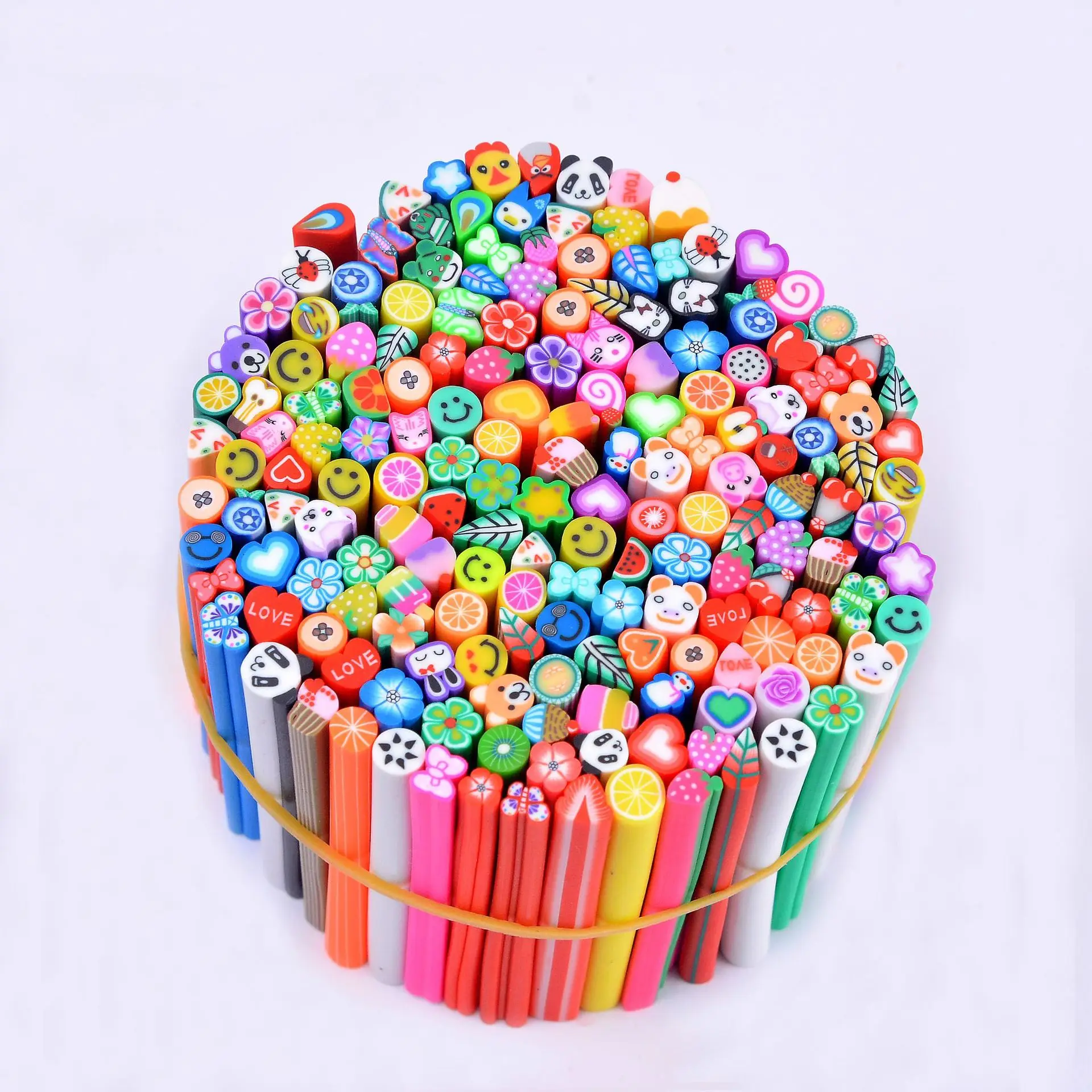 Promotion Mix Designs Nail Art Sticker 100pcs Canes Stickers   Decorate Fruit And Flower Cutted