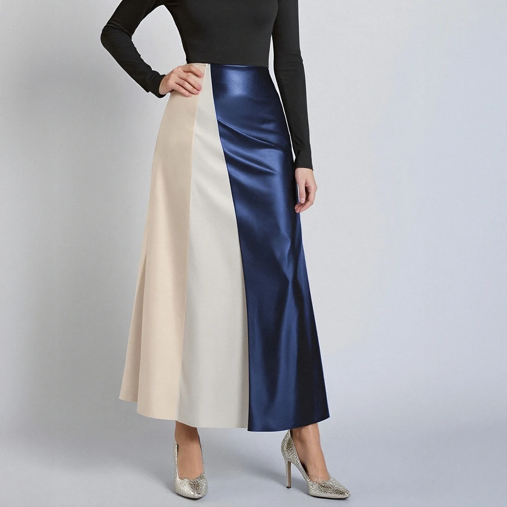 Jupe trapèze mi-longue décontractée, Design de taille régulière, à la mode, robe de Style décontracté, printemps été