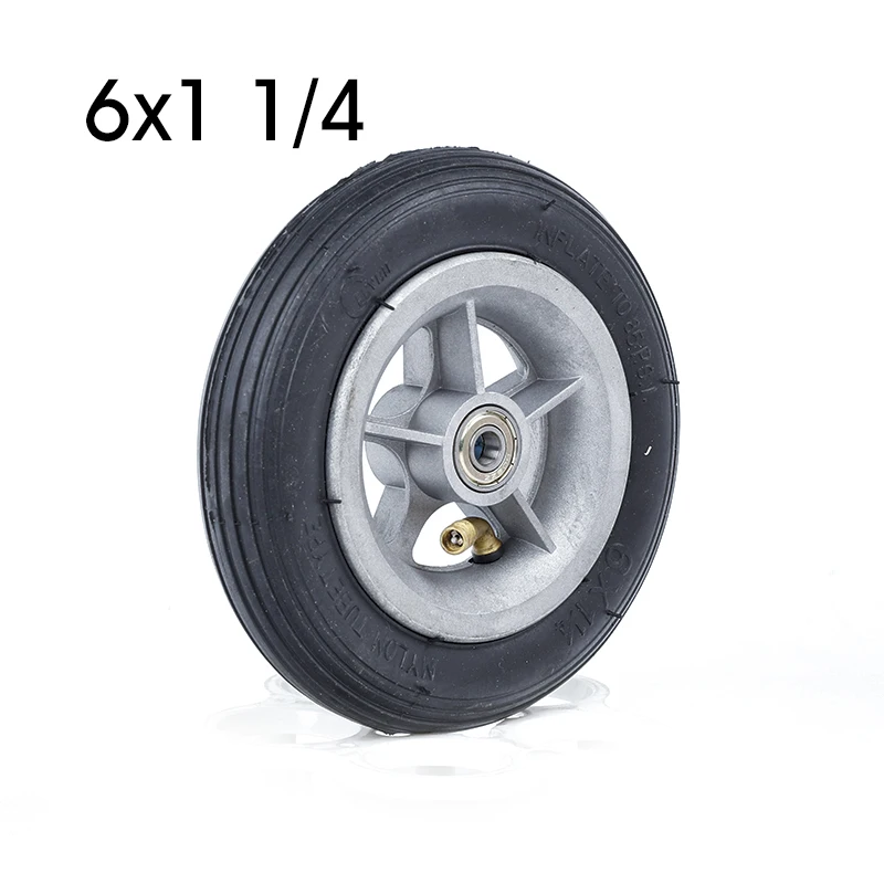 6x11/4 tire 6 inch solid / Inflation Wheel For Small Eurf Electric Scooter 150mm tyre inner tube fits Motorcycle A-Folding Bike