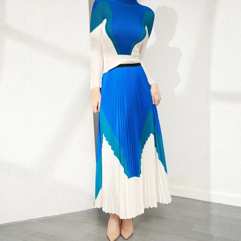 

Miyake Pleated 2026 Spring/Summer New Original Set Long Sleeve High-end Elegant Loose Slim High-waisted Casual Two-piece Set