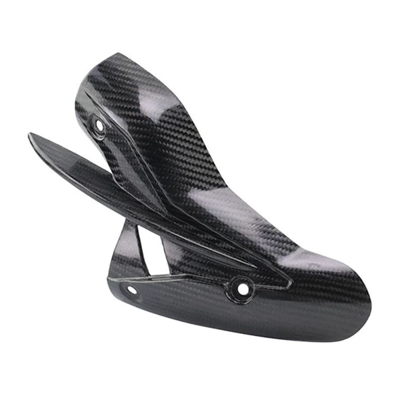 

Exquisite-Motorcycle Real Carbon Fiber Exhaust Muffler Pipe Heat Shield Cover For DUCATI Monster 950