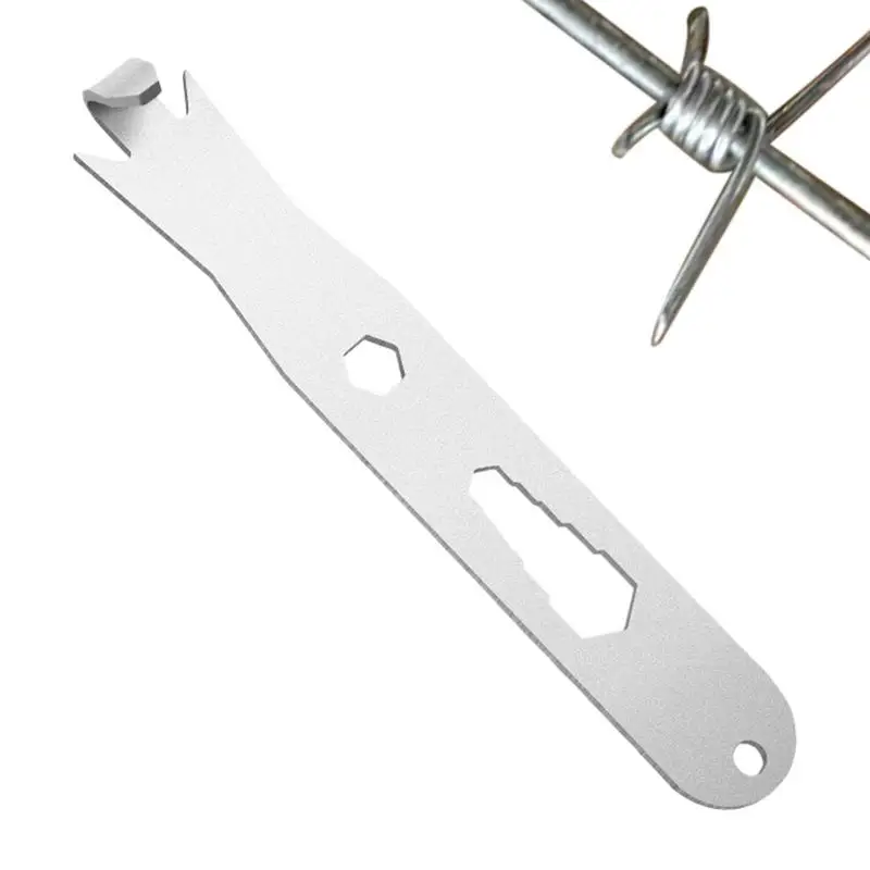 Fence Wire Twister Stainless Steel Cable Fixing Tensioner Multi-Functional Wire Twisting Fencing Tool With Hexagonal Holes For