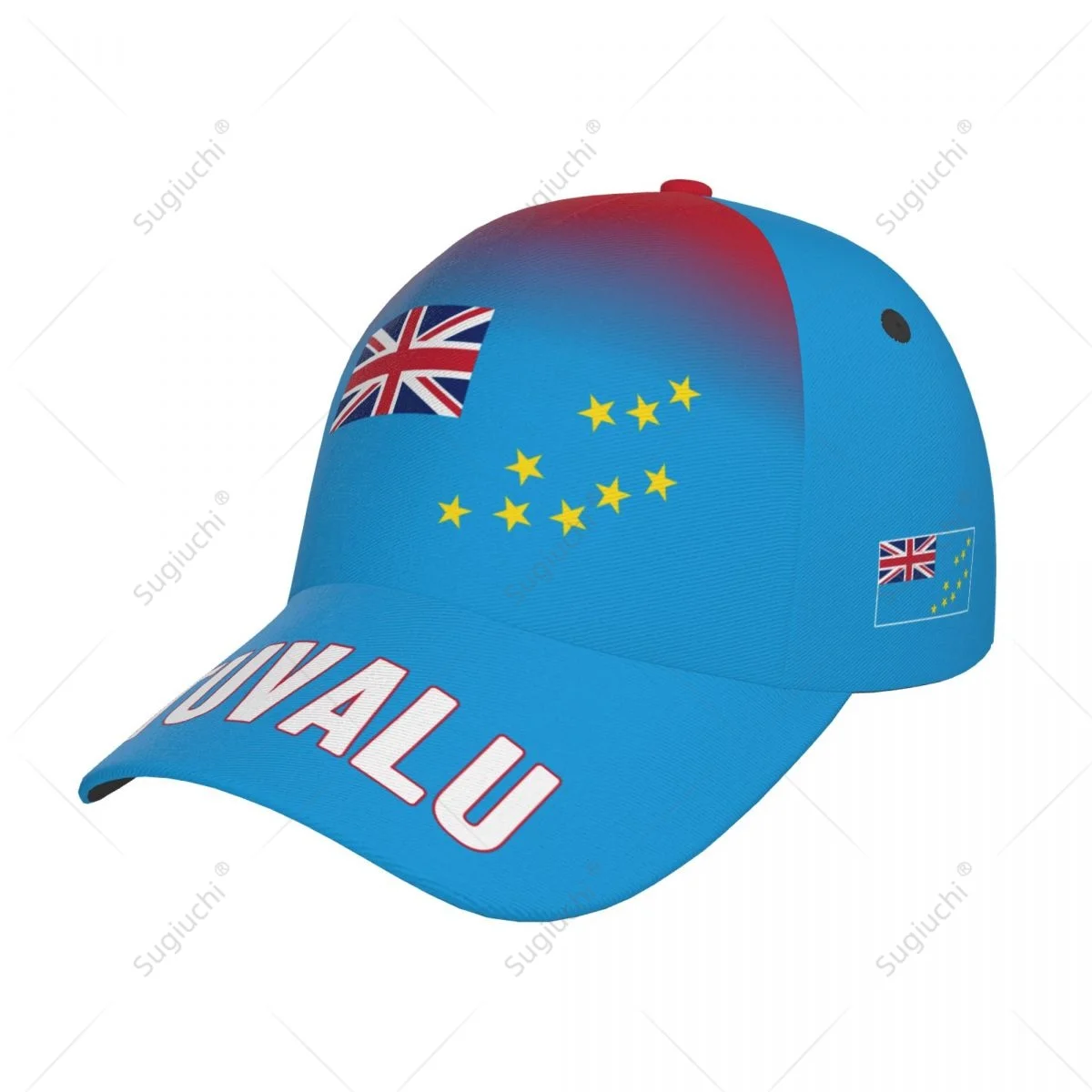 Unisex Baseball Cap Hat Tuvalu Flag Gradient Color 3D Printing for Tennis Outdoor Bike Bicycle Golf Baseball Sports Fans