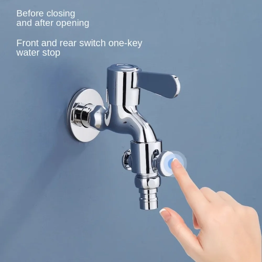 Leak Proof Faucet Water Stop Valve ABS Copper Durable Anti Dripping Water Valves Multifunctional Leak-Proof Water Faucet Valve