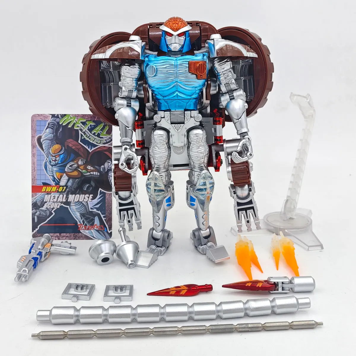 TransArt Toys TA BWM-07 TA METAL Rattrap Beast Wars BW Transformação Figura de ação