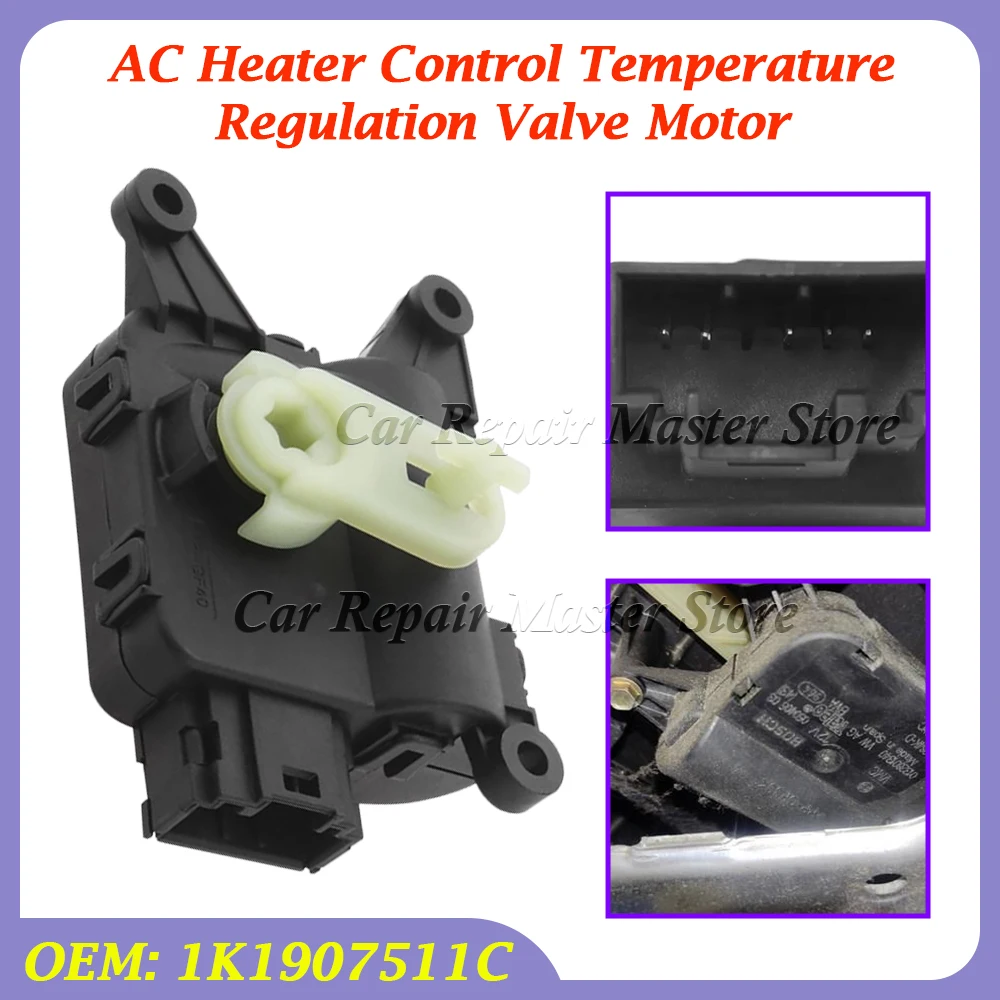 

1K1907511C Heater Control Temperature Regulation Valve Motor LHD For Volkswagen EOS Golf GTI JETTA MK5 MK5 MK6 TORAN for Audi A3