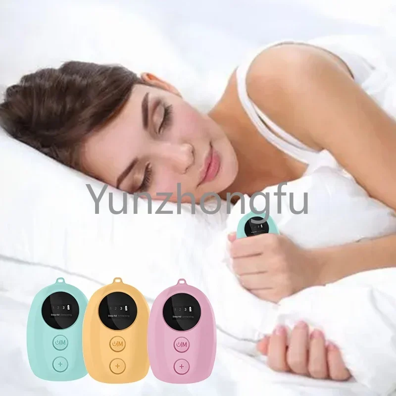 

Handhold Smart Sleep Meter 2 Modes 3 Gears Usb Charging Microcurrent Vibrating Sleep Improving Device Space Capsule Sleep Aid