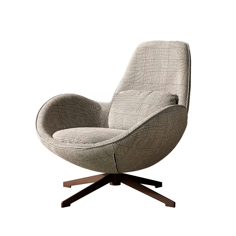 

Italian Minimalist Couch Single Fabric Modern Simple and Light Luxury Armchair Nordic Designer Leisure Chair