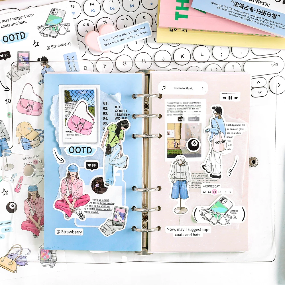 16Packs/Lot Romantische Bezit Serie Retro Decoratie Label Sticker