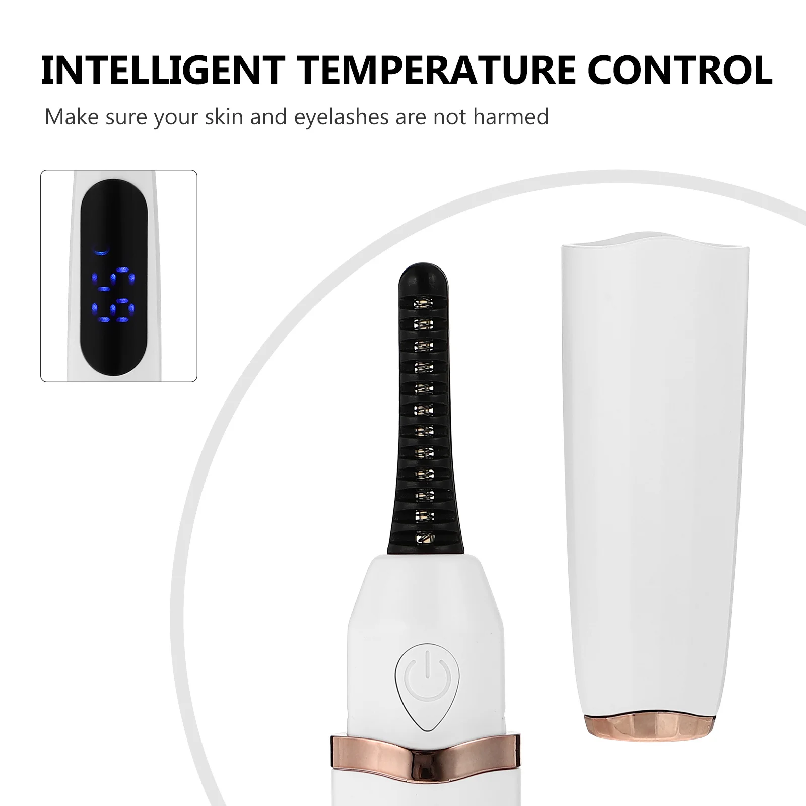 1세트 가열식 속눈썹 컬러 전기 속눈썹 컬링 기기 빠른 예열 안전한 눈꺼풀용 휴대용 메이크업 도구 일상용