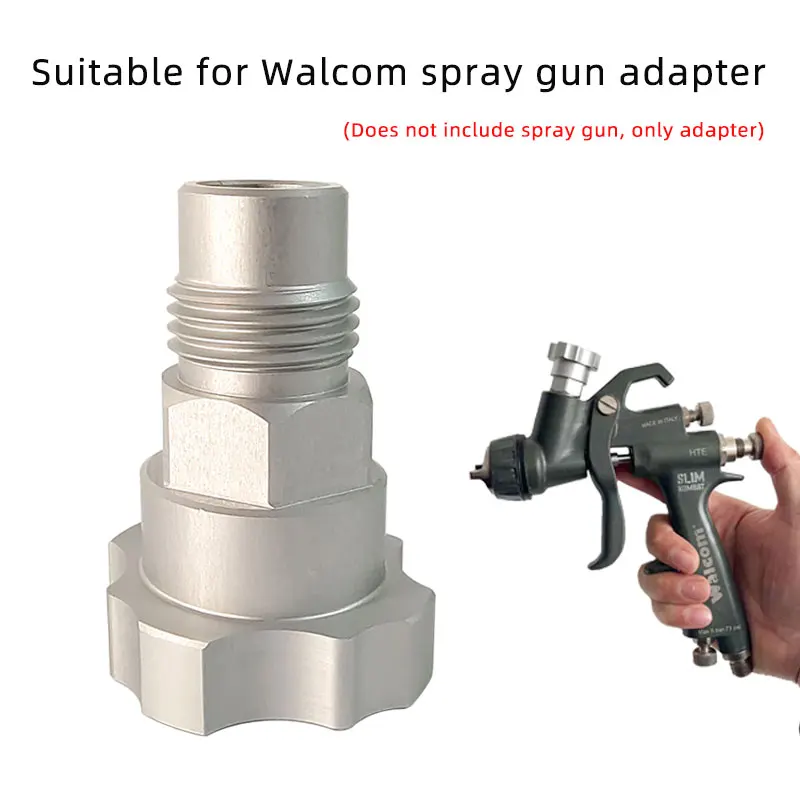 Adaptador de pistola de pulverización, conector rápido Walcom para Italia, adaptador de Copa, juntas 16X1.5 para pistola de pulverización, taza de