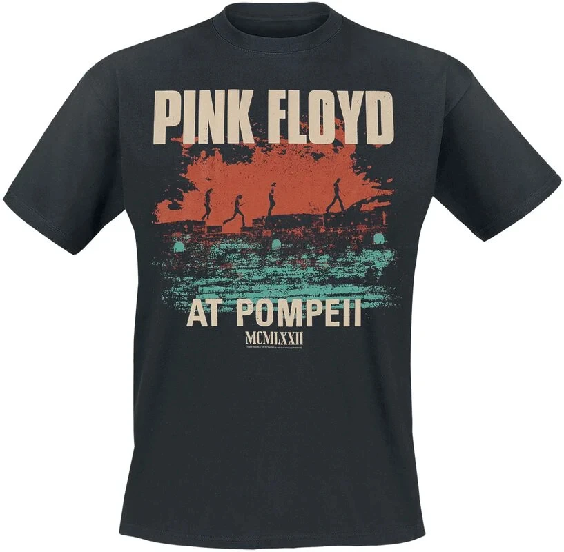 Logo Rainbow Pink Floyd Band T-Shirt 100% Cotton Graphic Tee Men Women Summer Streetwear Top