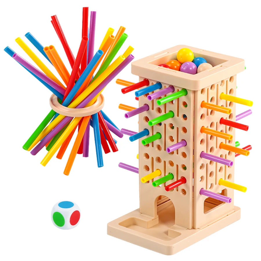 New 3in1 /child   Montessori Stick Pulling Game - Colorful Fine Motor Skills Toy, Parent-Child Interactive Educational Toy
