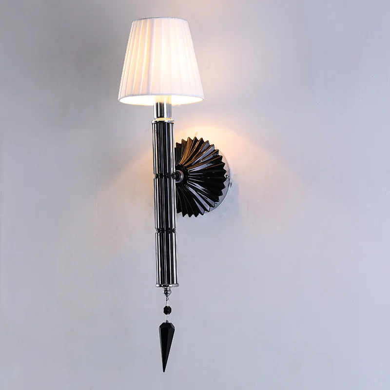 Imagem -05 - Crystal Wall Sconces Moderno Cristal Sconces Braço D14cm H55cm Vela Lâmpada de Parede k9 Lâmpada de Parede de Cristal ac 100 Garantido