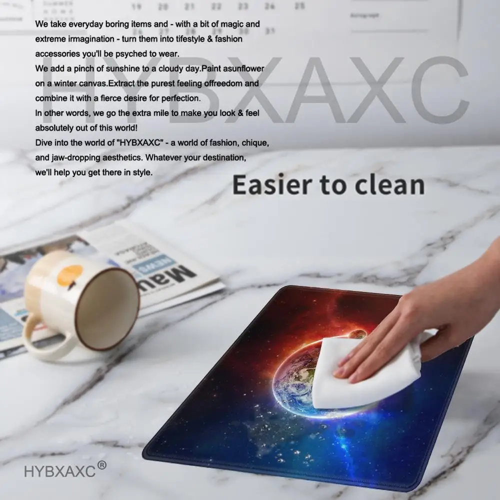 Galaxy Small Gaming Mouse Pad Deskmat Rubber Mat non-slip Anime Mousepad Pc Accessories Desk Protector Kawaii Cute Keyboard Pads