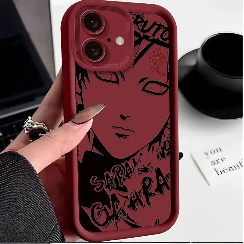 الفاخرة أنيمي N-Naruto غطاء من السيليكون آيفون 16E 16 15 14 13 12 11 برو ماكس X XR XS SE 2020 SE4 7 8 زائد لينة غطاء مقاوم للصدمات