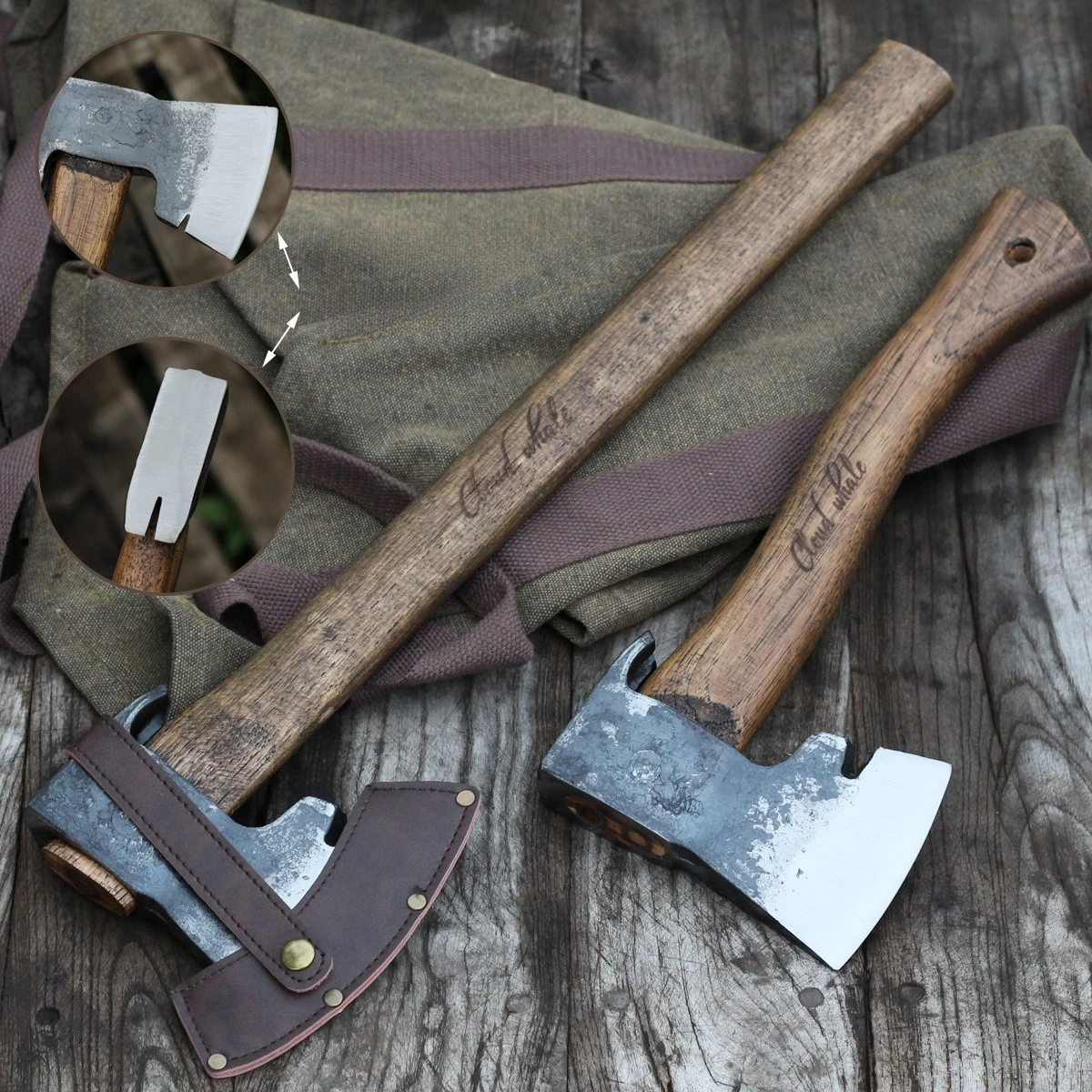 고탄소강 다기능 단조 전술 도끼 휴대용 야외 캠핑 호신 - Woodworking Hatchet 리뷰 및 가격
