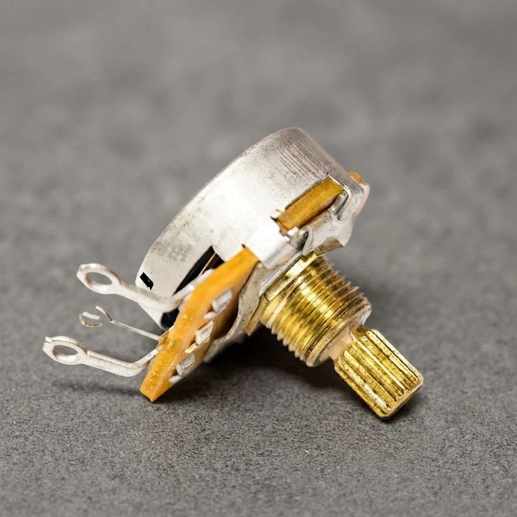 Guitar Potentiometer, 450G, A250K A500K B250K B500K, Split Brass Shaft, Audio Taper, for ST TL Bass Style Guitar DIY Repair
