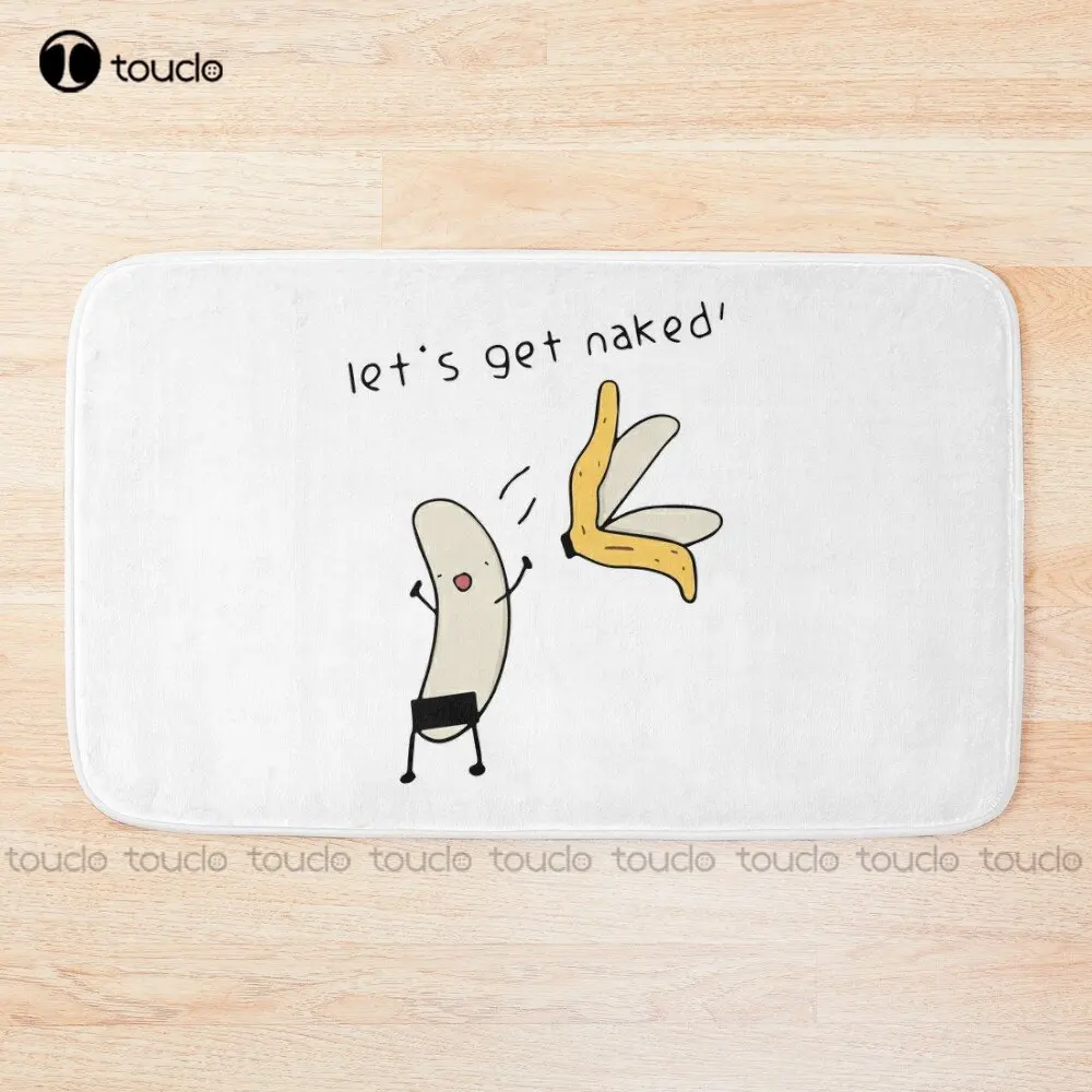 Let'S Get Naked - Banana Undressing Bath Mat Movies Bathrugs