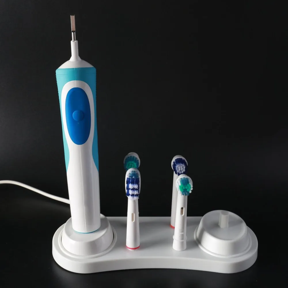 Suporte de escova de dentes elétrica suporte de escova de dentes do banheiro suporte base de cabeças de escova de dentes com furo carregador