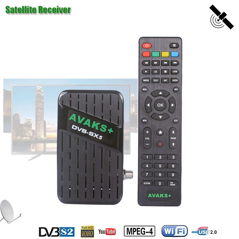 

HD Digital Satellite TV Receiver DVB SX5 Receptor Satellite Receiver Full HD Digital 1080p DVB S2 FTA Mini Satellite TV Receiver