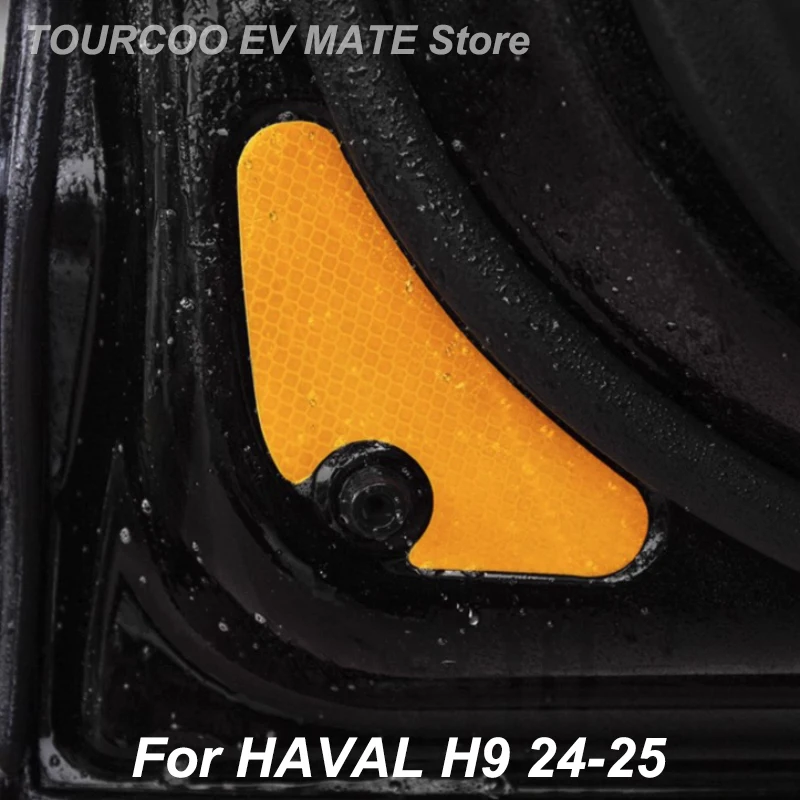 

Для HAVAL H9 2nd 24-25 автомобильные предупреждающие наклейки, светоотражающие декоративные наклейки на двери, аксессуары для автостайлинга