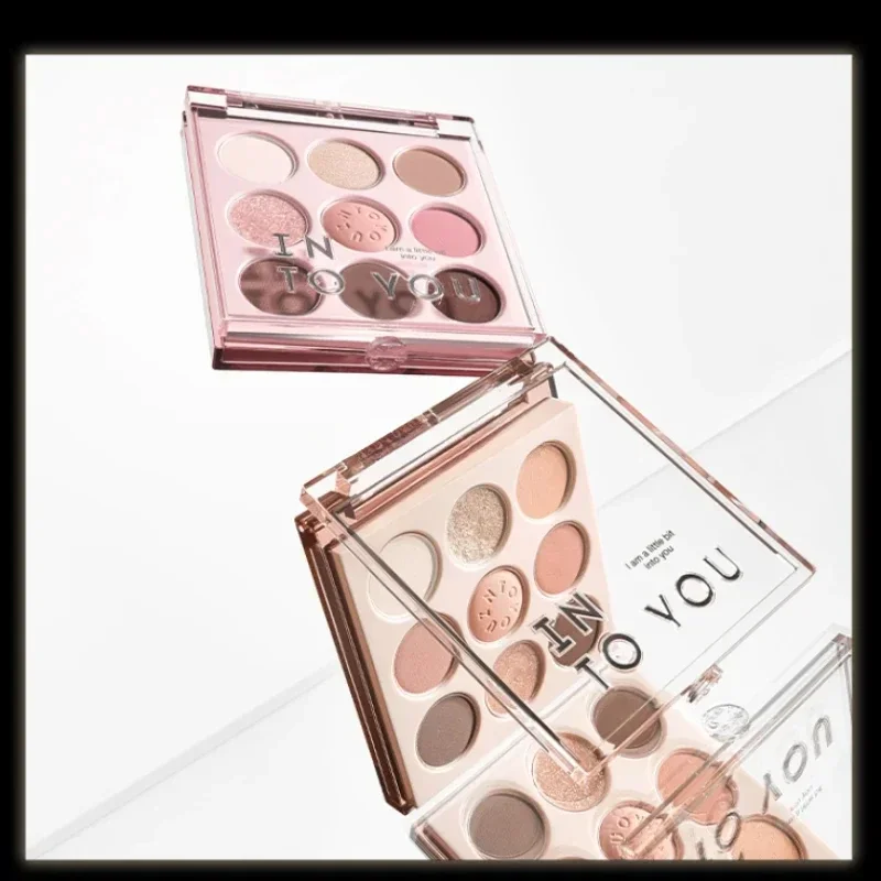 Nine-color eyeshadow disc, milk tea rose makeup, multi-use matte pearlescent sequins