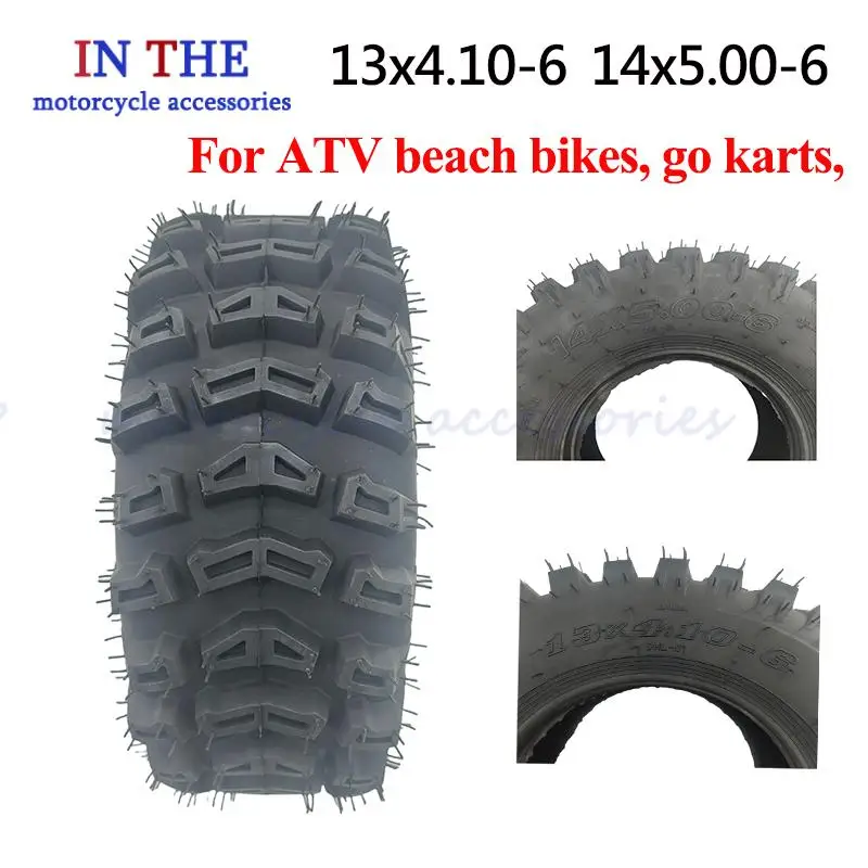 

Новые вакуумные шины 13x4.10-6 14x5.00-6 для четырехколесного внедорожного квадроцикла, трехколесного велосипеда, замена четырехколесных шин