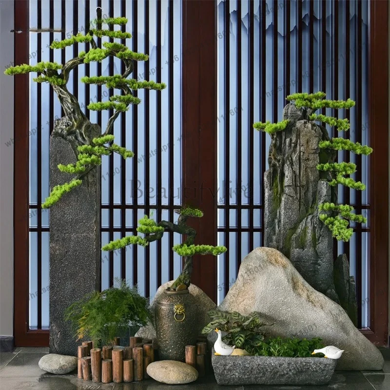 rockery landscaping ornament home garden decoration balcony new Chinese style landscape