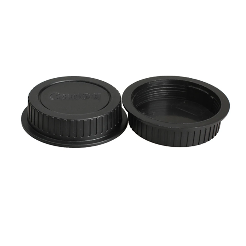 غطاء عدسة خلفية لكانون ef ، غطاء غبار سلسلة eos ، لون أسود ، 5 ks #6