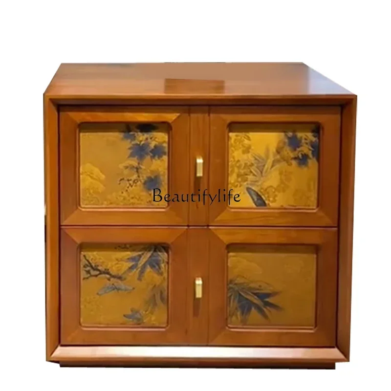 

FG6*parts and accessories*Retro module chest, medieval combination storage, solid wood dining side cabinet