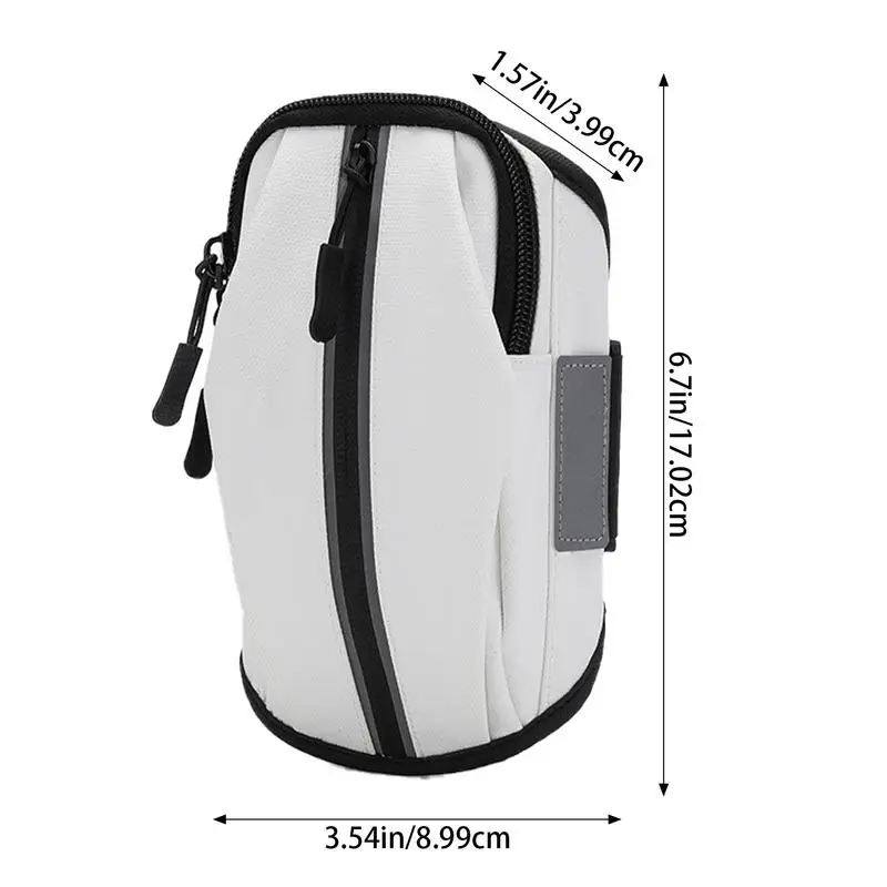 Running Arm Band กันน้ํากีฬา Armbands อุปกรณ์ออกกําลังกายมัลติฟังก์ชั่นกระเป๋ากุญแจแบบพกพาสําหรับกิจกรรมกลางแจ้ง