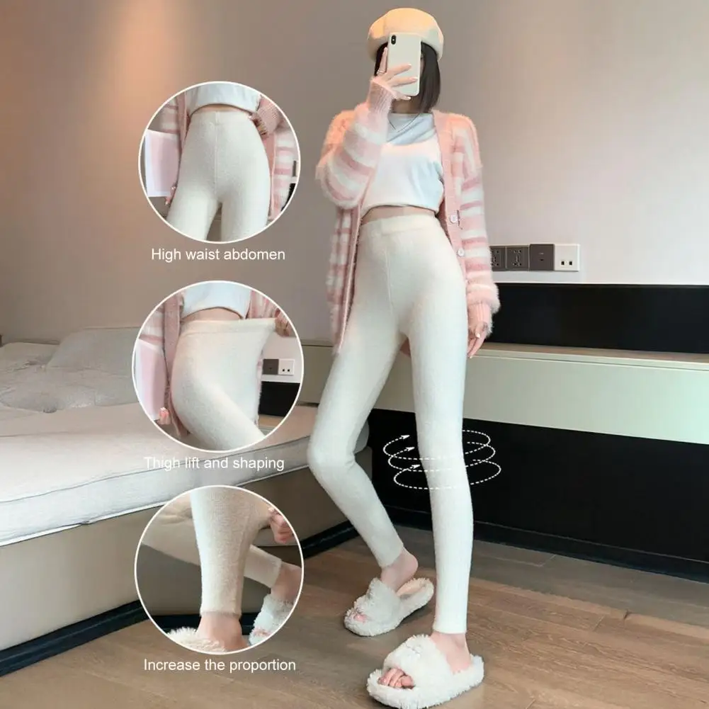 

Leggings For Women Autumn And Winter, Warm And Thick With Plush Thickened , High Waisted And Cinched, Wearing Pantyhose Outside