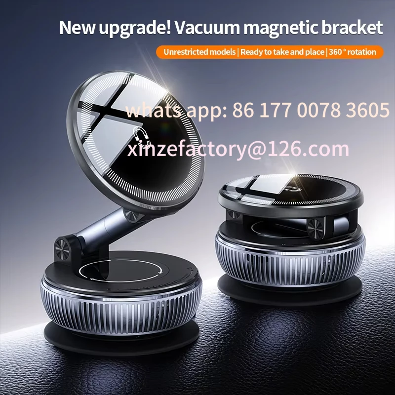 

Customizable Upgraded Vacuum Magnetic Phone Holder Stand, for Suction Cup Phone MountAdjustable Swivel Lock