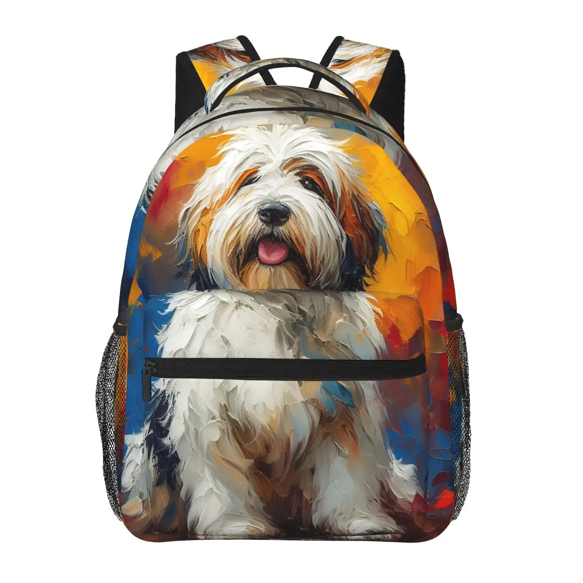 A Old English Sheepdog Radiance Backpacks Boys Girls Bookbag Children School Bags Travel Rucksack Shoulder Bag Large Capacity