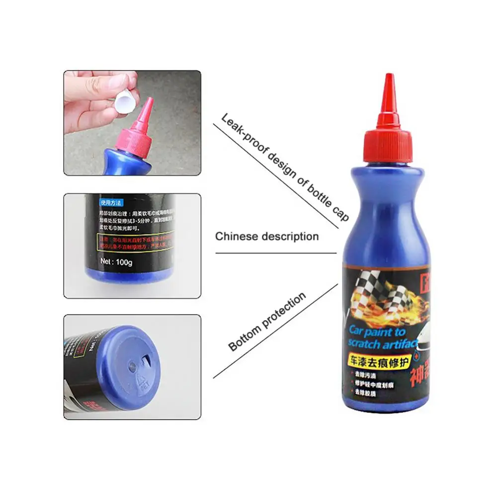 Car Scratch Remover Agent Scratch Repair Tool With Sponge Car Scratches Repair Polishing Wax Anti Scratch Car Accessories