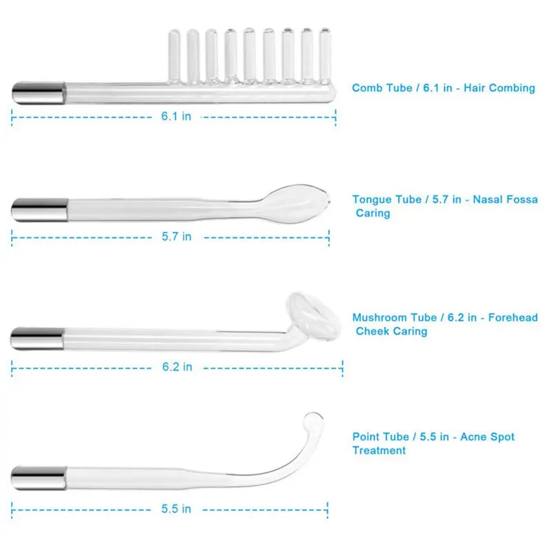 Portable Handheld High Frequency Skin Therapy Wand Machine for Acne Treatment Skin Tightening Wrinkle Reducing 2