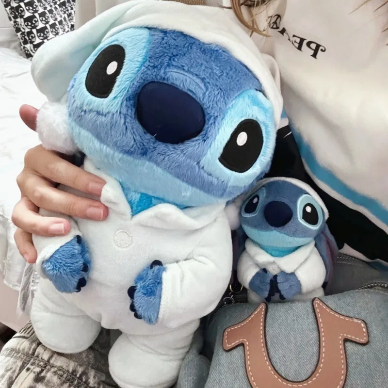Nowy Disney Lilo & Stitch Pajama Cloak Stitch Plush Doll Model Girl Cute Cartoon Plush Toy Children'S Birthday Gift