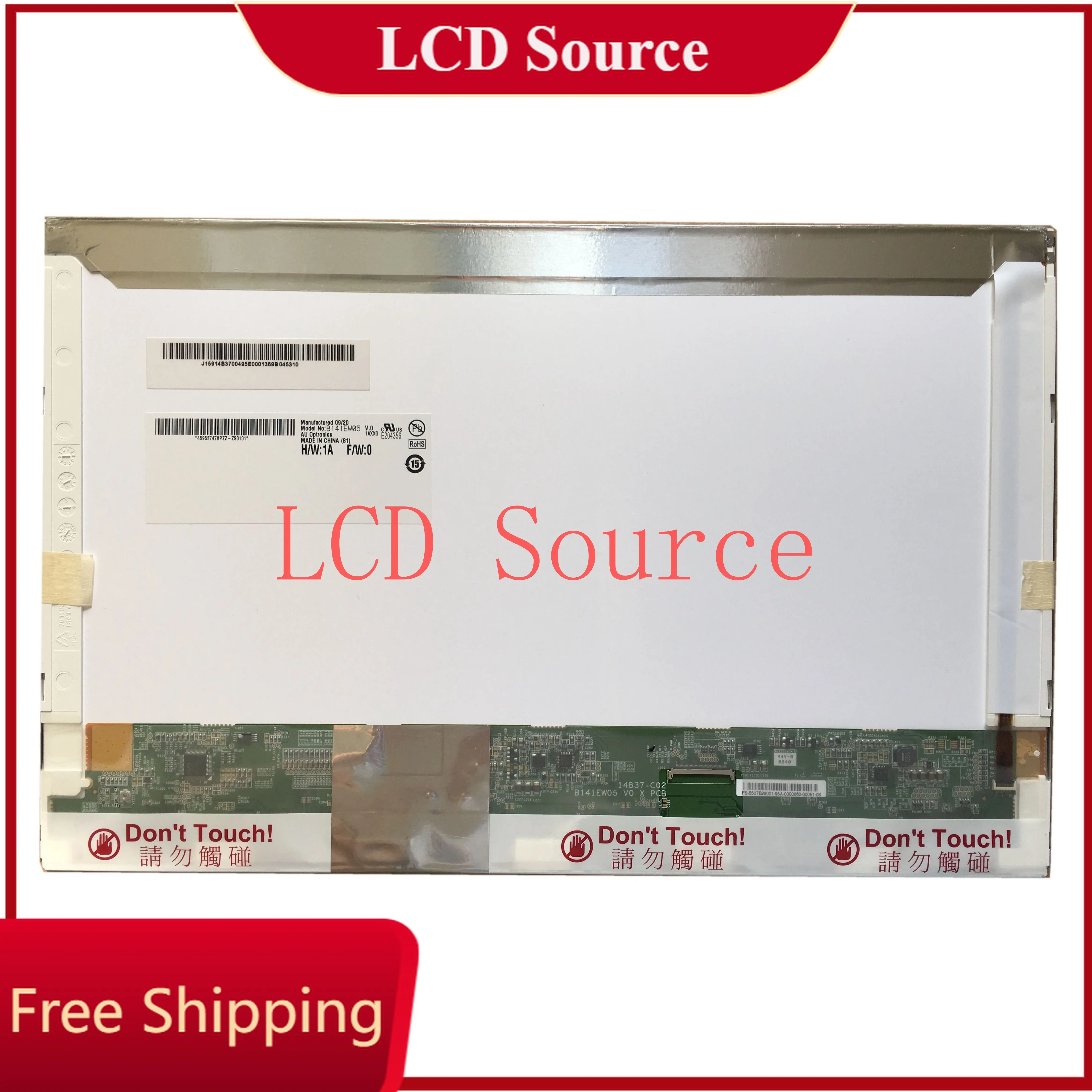 B141EW05 V.0 подходит для LTN141AT06 LP141WX5-TLA1 Серебристый маленький 40-контактный ЖК-экран со светодиодной подсветкой 14,1 дюйма