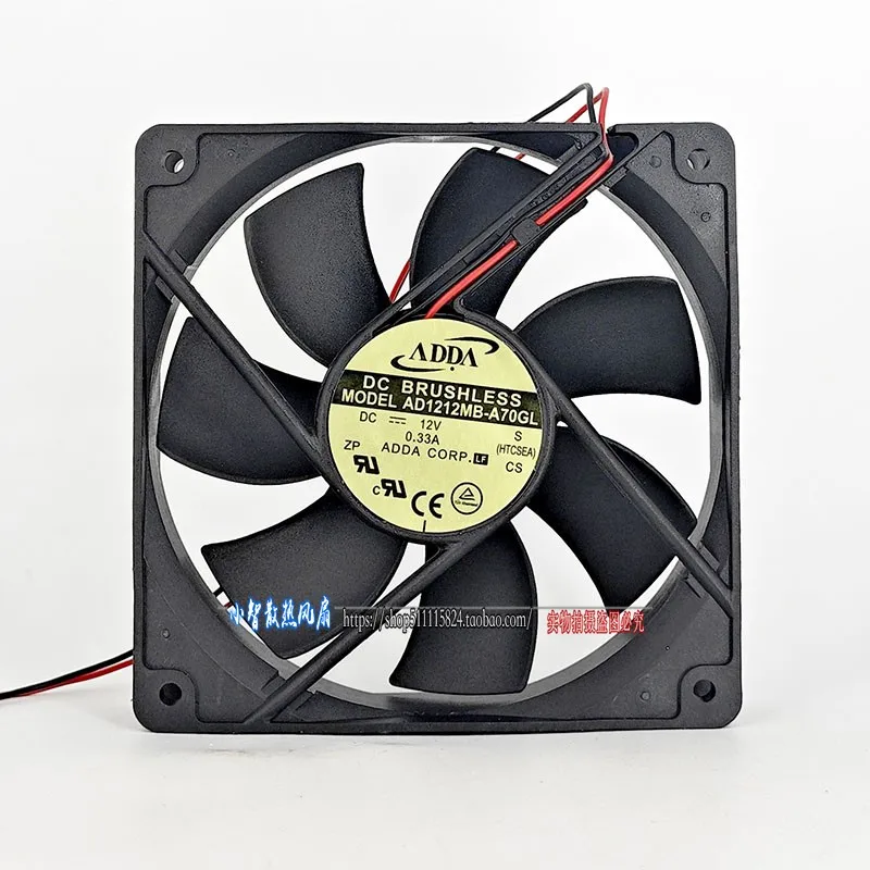 

ORIGINAL AD1212MB-A70GL 12V 0.33A 12025 120*120*25mm NEW COOLING FAN RADIATOR