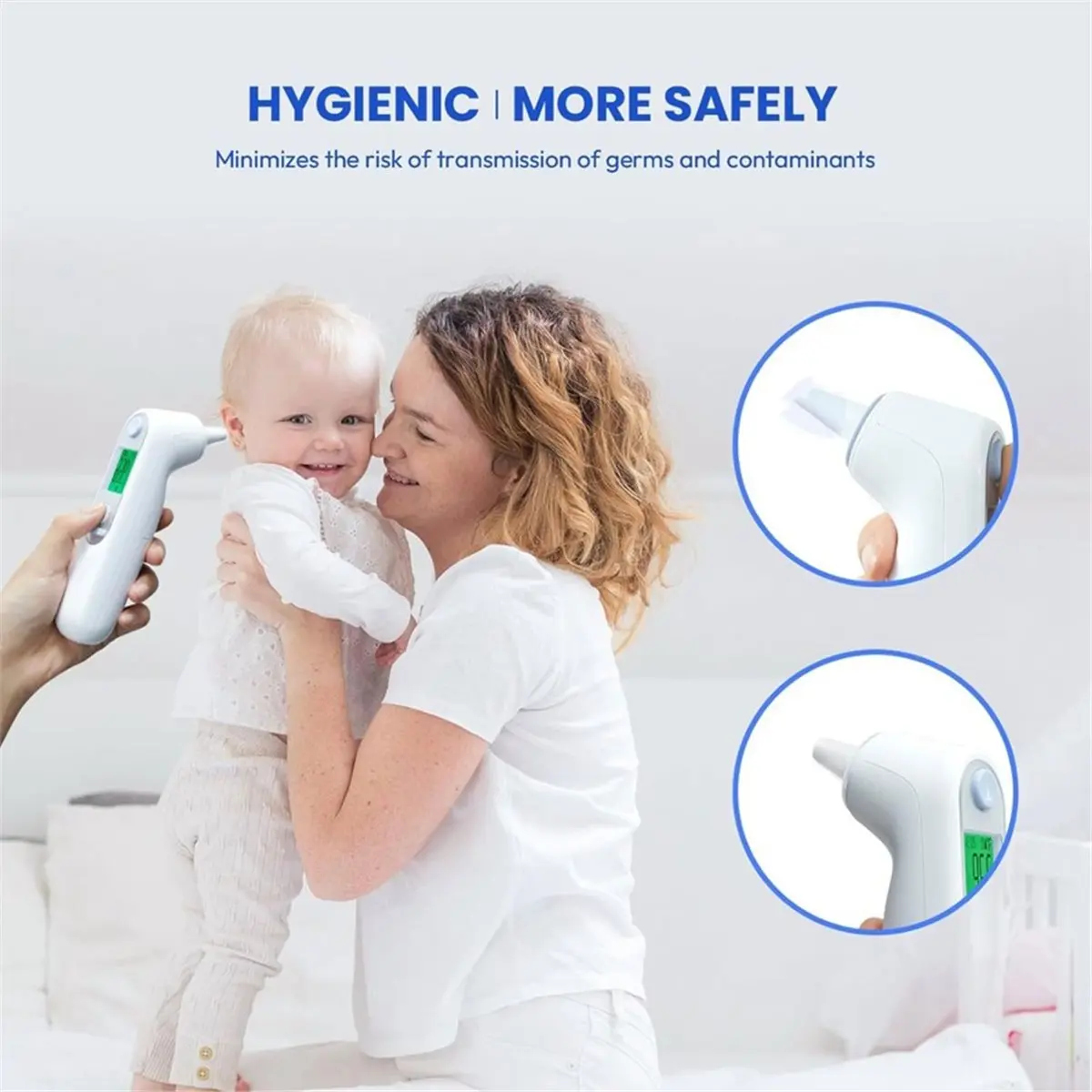 【COUNTDOWN DEAL】 500pcs Ear Thermometer Probe Covers, for Braun Thermometer Ear Covers, Lens Filters, Refill Caps