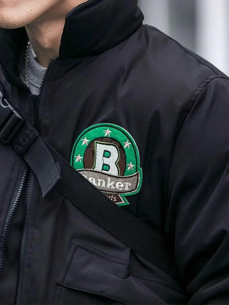 سترة رجالية فضفاضة على الطراز الأمريكي من القطن، معطف طيران، سترة بيسبول، ملابس خارجية متعددة الاستخدامات، أزياء شتوية عصرية ... #2